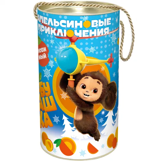 Сладкий новогодний подарок Туба Чебурашка 800 грамм элит